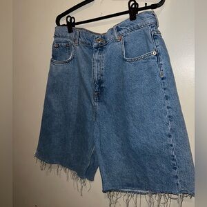 Zara 90s Bermuda Denim Shorts Sz10